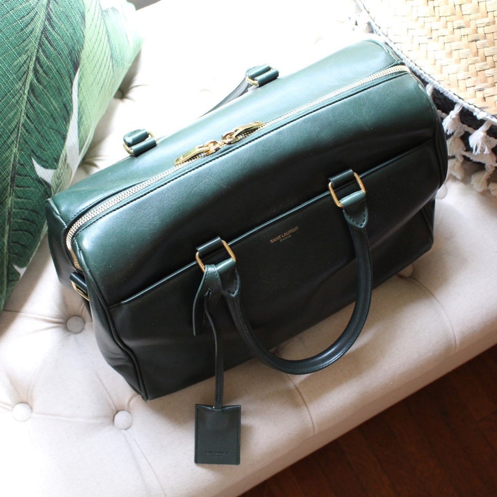 Saint Laurent // Duffle 6 Bag in Dark Green